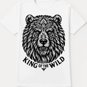 koszulka "king of the wild" – król wśród t shirtów z niedźwiedziem