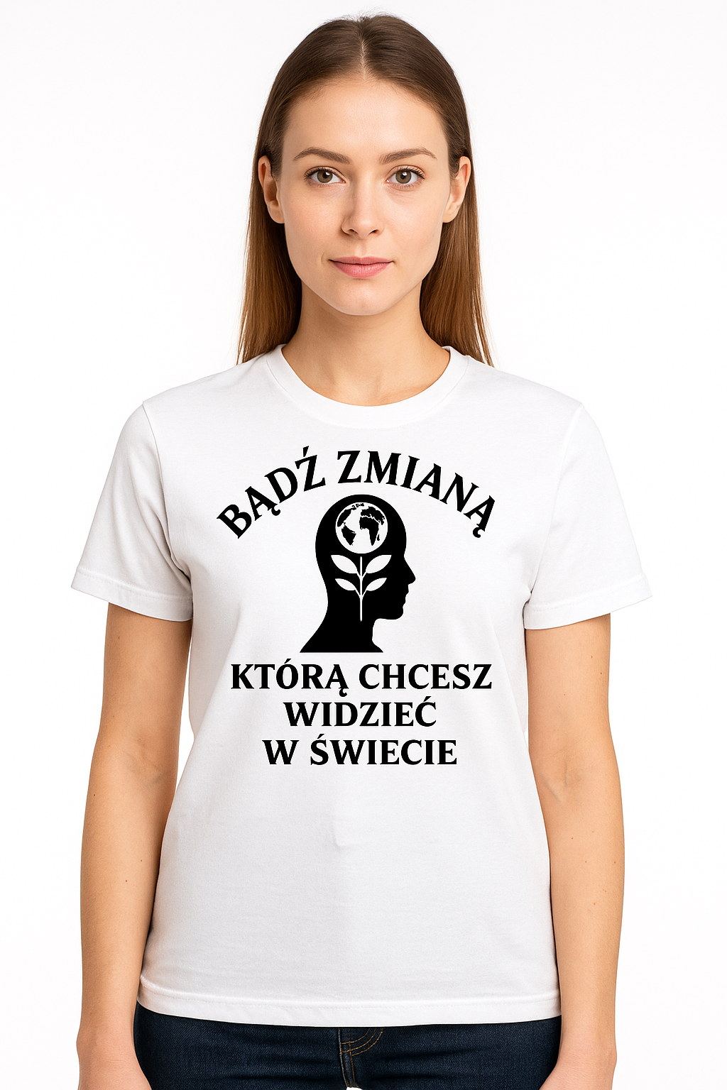 koszulka „bądź zmianą” | ekologiczny t shirt na prezent